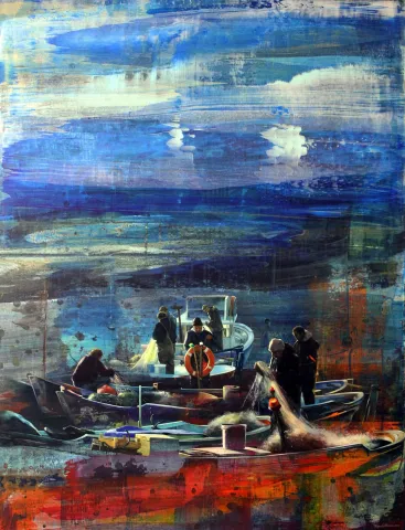 Bu eser TURGUT AKARSU tarafından 2015 yılında 116x89 cm ölçülerinde Tuval üzeri akrilik boya tekniği ile yapılmıştır.