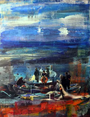 Bu eser TURGUT AKARSU tarafından 2015 yılında 116x89 cm ölçülerinde Tuval üzeri akrilik boya tekniği ile yapılmıştır.