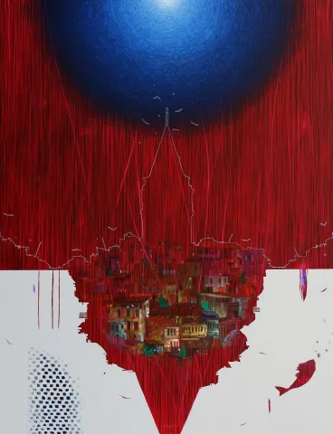 Bu eser BAKİ BODUR tarafından 2015 yılında 116x89 cm ölçülerinde Tuval üzeri yağlı boya tekniği ile yapılmıştır.