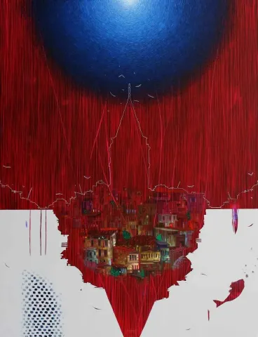 Bu eser BAKİ BODUR tarafından 2015 yılında 116x89 cm ölçülerinde Tuval üzeri yağlı boya tekniği ile yapılmıştır.