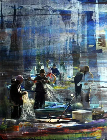 Bu eser TURGUT AKARSU tarafından 2015 yılında 116x89 cm ölçülerinde Tuval üzeri akrilik boya tekniği ile yapılmıştır.