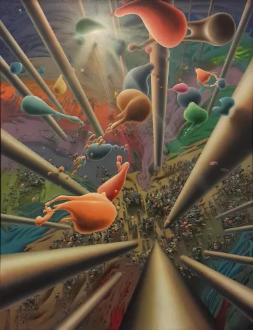 RAŞİT ALTUN — 2015 Bu eser RAŞİT ALTUN tarafından 2015 yılında 116x89 cm ölçülerinde Tuval üzeri yağlı boya tekniği ile yapılmıştır.