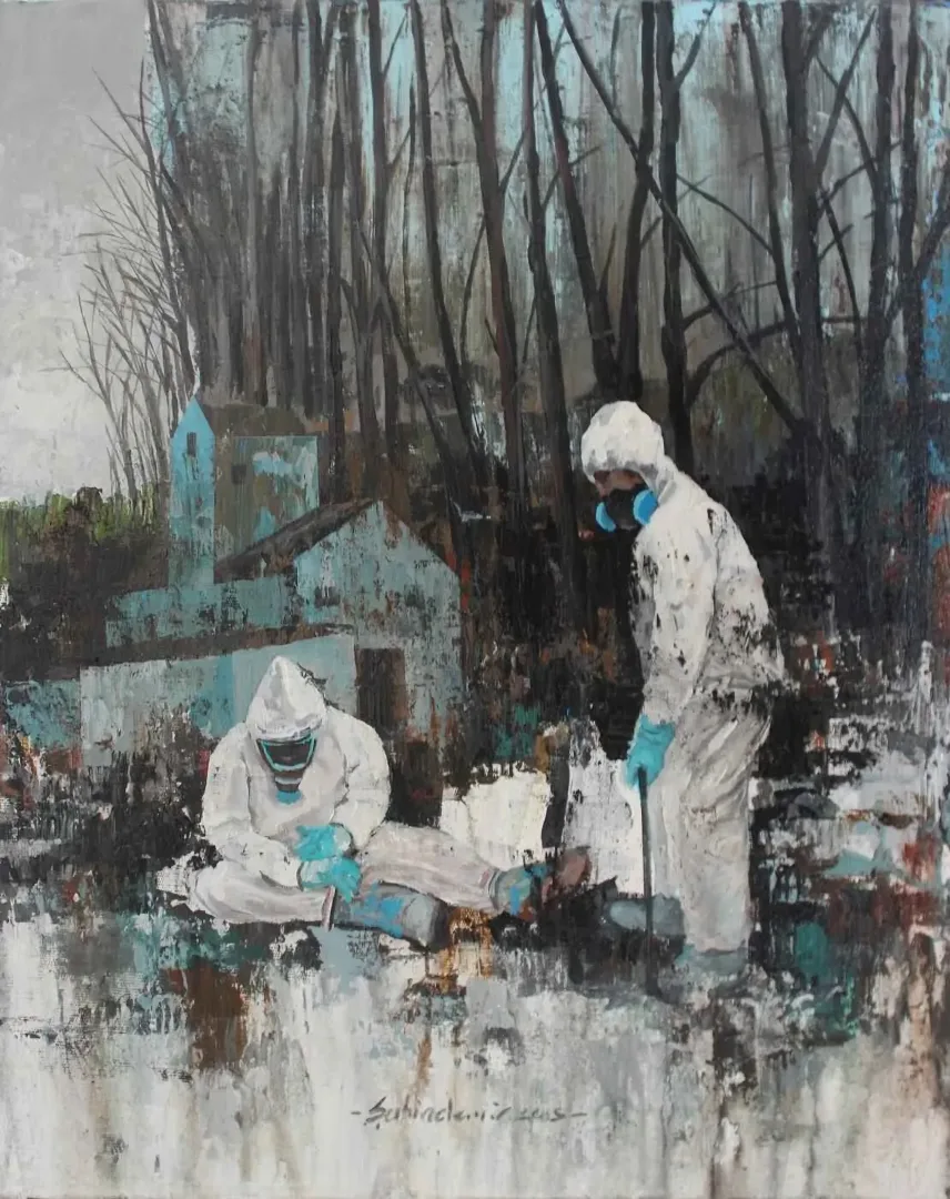 "İsimsiz" eseri ŞAHİN DEMİR tarafından 2015 yılında 50x40 cm ölçülerinde Tuval üzeri akrilik boya tekniği ile yapılmıştır.