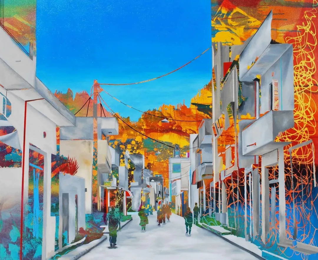 yakınlaştır "İsimsiz" eseri ARDA SELİM tarafından 2015 yılında 116x140 cm ölçülerinde Tuval üzeri akrilik boya tekniği ile yapılmıştır.