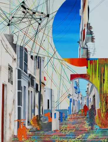 "İsimsiz" eseri ARDA SELİM tarafından 2015 yılında 116x89 cm ölçülerinde Tuval üzeri akrilik boya tekniği ile yapılmıştır.