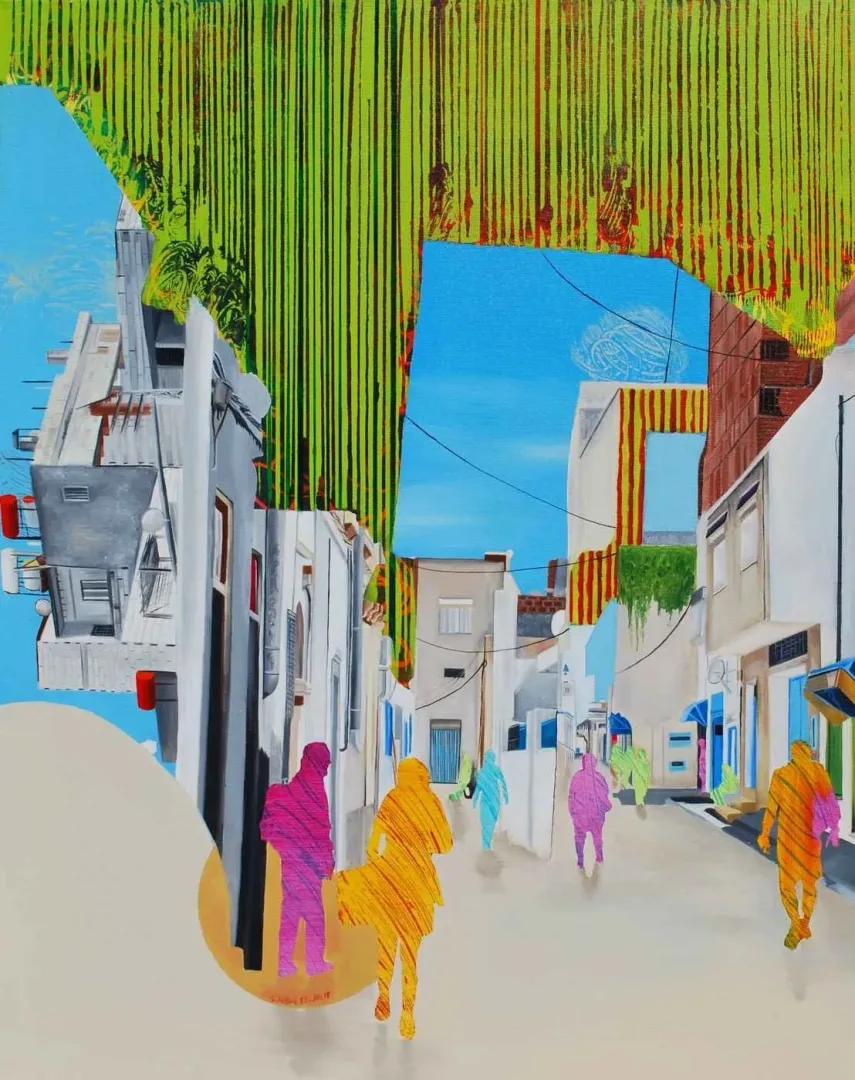 yakınlaştır "İsimsiz" eseri ARDA SELİM tarafından 2015 yılında 92x73 cm ölçülerinde Tuval üzeri akrilik boya tekniği ile yapılmıştır.