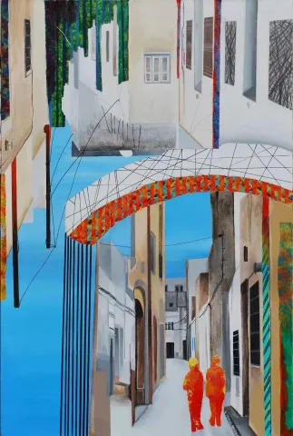 "İsimsiz" eseri ARDA SELİM tarafından 2015 yılında 60x40 cm ölçülerinde Tuval üzeri akrilik boya tekniği ile yapılmıştır.