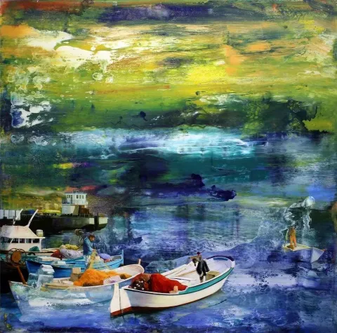 TURGUT AKARSU — “Untitled”, 2014 "İsimsiz" eseri TURGUT AKARSU tarafından 2014 yılında 120x120 cm ölçülerinde Tuval üzeri yağlı boya tekniği ile yapılmıştır.