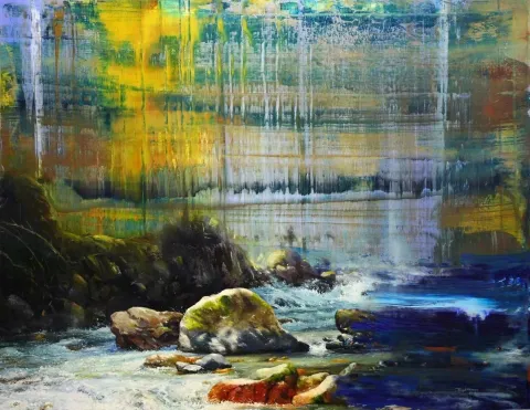 TURGUT AKARSU — “Untitled”, 2014 "İsimsiz" eseri TURGUT AKARSU tarafından 2014 yılında 73x92 cm ölçülerinde Tuval üzeri yağlı boya tekniği ile yapılmıştır.