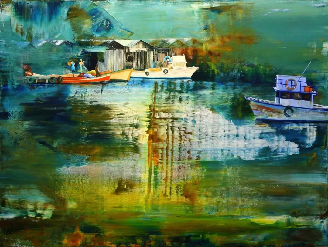 "İsimsiz" eseri TURGUT AKARSU tarafından 2014 yılında 89x116 cm ölçülerinde Tuval üzeri yağlı boya tekniği ile yapılmıştır.