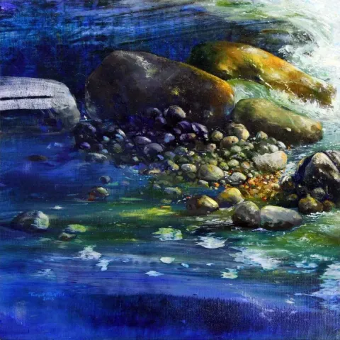 "İsimsiz" eseri TURGUT AKARSU tarafından 2015 yılında 30x30 cm ölçülerinde Tuval üzeri yağlı boya tekniği ile yapılmıştır.