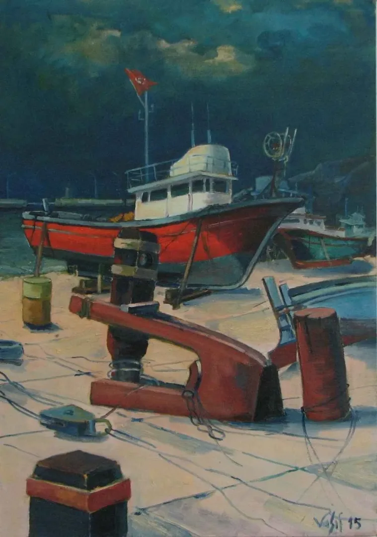 "Irgat-II" eseri VASIF PEHLİVANOĞLU tarafından 2015 yılında 100x70 cm ölçülerinde Tuval üzeri yağlı boya tekniği ile yapılmıştır.