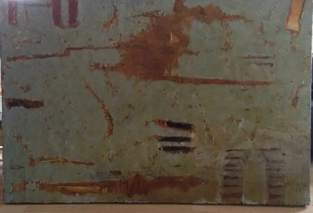 yakınlaştır "İsimsiz" eseri VEDAT ÖRS tarafından 100x150 cm ölçülerinde Tuval üzeri karışık teknik tekniği ile yapılmıştır.
