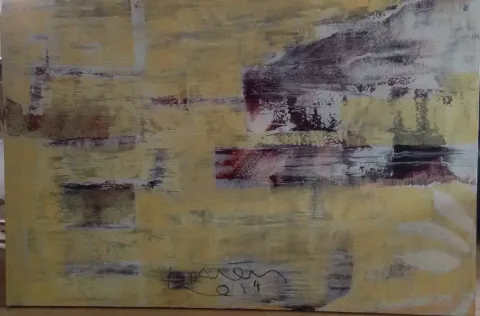 "İsimsiz" eseri VEDAT ÖRS tarafından 100x150 cm ölçülerinde Tuval üzeri karışık teknik tekniği ile yapılmıştır.