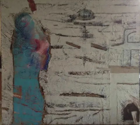 VEDAT ÖRS — “İsimsiz” "İsimsiz" eseri VEDAT ÖRS tarafından 135x150 cm ölçülerinde Tuval üzeri karışık teknik tekniği ile yapılmıştır.