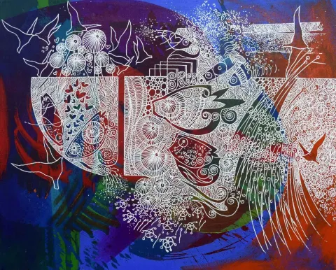 Bu eser ENGİN KORKMAZ tarafından 2015 yılında 40x50 cm ölçülerinde Tuval üzeri akrilik boya tekniği ile yapılmıştır.