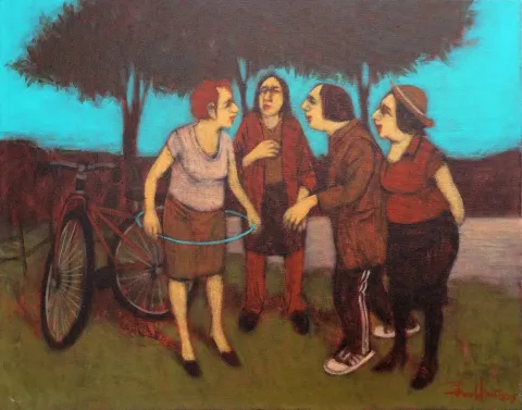 ORHAN UMUT — 2015 Bu eser ORHAN UMUT tarafından 2015 yılında 40x50 cm ölçülerinde Tuval üzeri akrilik boya tekniği ile yapılmıştır.