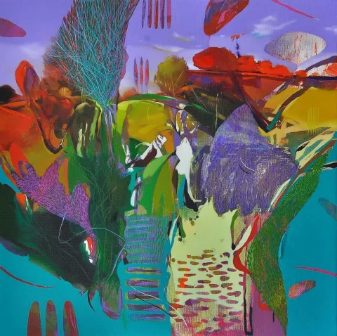 Bu eser HAKAN ESMER tarafından 2015 yılında 60x60 cm ölçülerinde Tuval üzeri yağlı boya tekniği ile yapılmıştır.