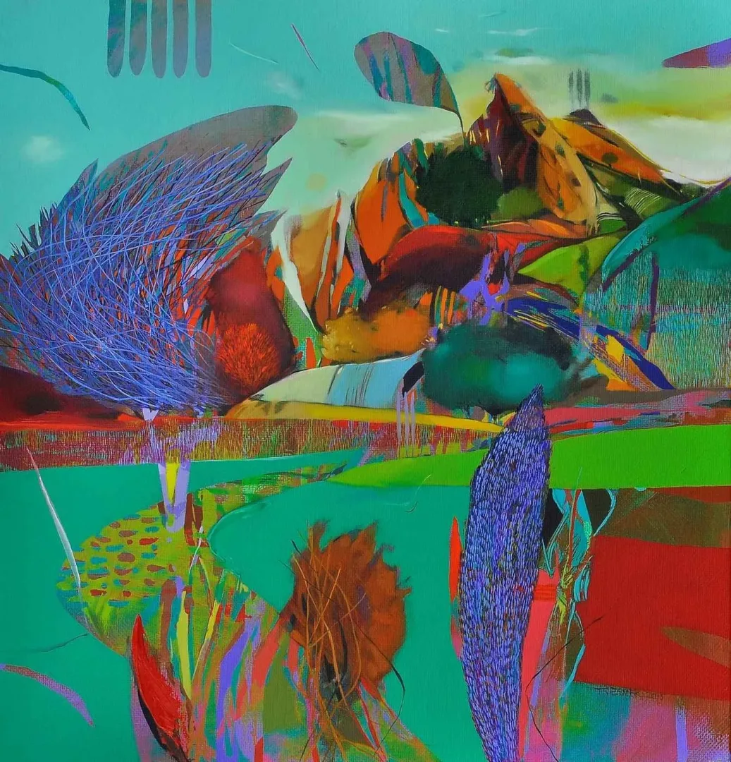 HAKAN ESMER — 2015 Bu eser HAKAN ESMER tarafından 2015 yılında 60x60 cm ölçülerinde Tuval üzeri yağlı boya tekniği ile yapılmıştır.