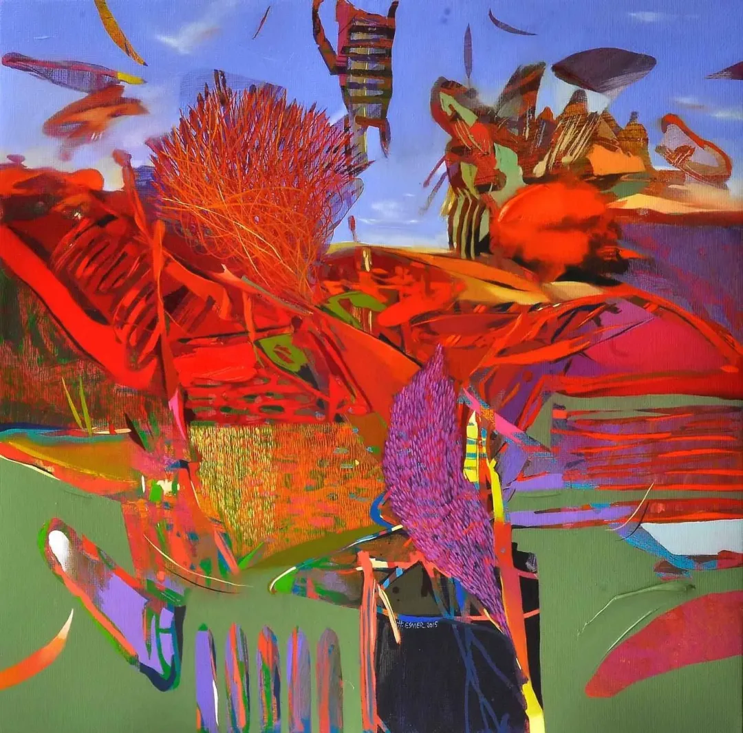 HAKAN ESMER — 2015 Bu eser HAKAN ESMER tarafından 2015 yılında 60x60 cm ölçülerinde Tuval üzeri yağlı boya tekniği ile yapılmıştır.