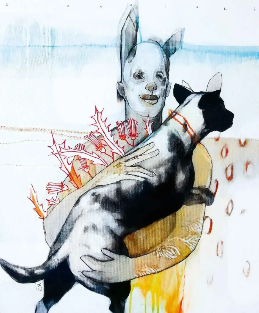 ERCAN AYÇİÇEK — “Sıcak İstiyor”, 2015 "Sıcak İstiyor" eseri ERCAN AYÇİÇEK tarafından 2015 yılında 60x50 cm ölçülerinde Tuval üzeri akrilik boya tekniği ile yapılmıştır.