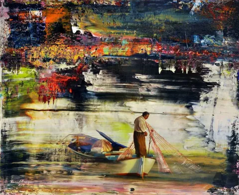 Bu eser TURGUT AKARSU tarafından 2015 yılında 40x50 cm ölçülerinde Tuval üzeri yağlı boya tekniği ile yapılmıştır.