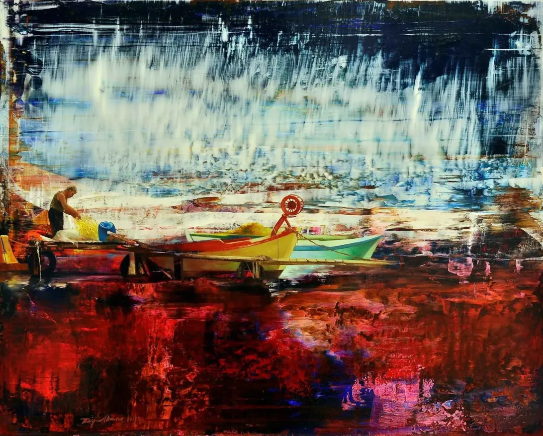 yakınlaştır "İsimsiz" eseri TURGUT AKARSU tarafından 2015 yılında 40x50 cm ölçülerinde Tuval üzeri yağlı boya tekniği ile yapılmıştır.
