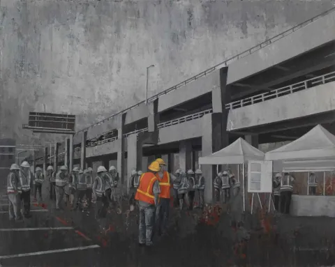 Bu eser ŞAHİN DEMİR tarafından 2015 yılında 40x50 cm ölçülerinde Tuval üzeri akrilik boya tekniği ile yapılmıştır.