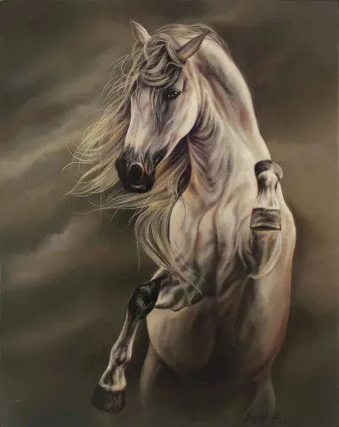 Bu eser BEHZAT FEYZULLAH tarafından 2015 yılında 50x40 cm ölçülerinde Tuval üzeri yağlı boya tekniği ile yapılmıştır.