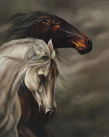 Bu eser BEHZAT FEYZULLAH tarafından 2015 yılında 50x40 cm ölçülerinde Tuval üzeri yağlı boya tekniği ile yapılmıştır.