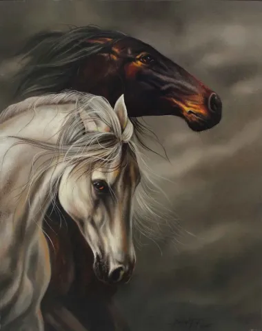 Bu eser BEHZAT FEYZULLAH tarafından 2015 yılında 50x40 cm ölçülerinde Tuval üzeri yağlı boya tekniği ile yapılmıştır.