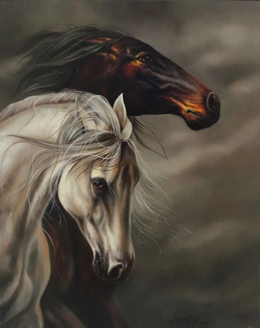 yakınlaştır "İsimsiz" eseri BEHZAT FEYZULLAH tarafından 2015 yılında 50x40 cm ölçülerinde Tuval üzeri yağlı boya tekniği ile yapılmıştır.