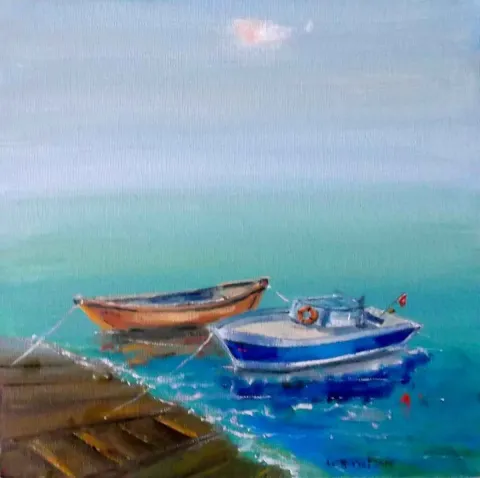 CELAL BİNZET — “Görünüm”, 2015 "Görünüm" eseri CELAL BİNZET tarafından 2015 yılında 25x25 cm ölçülerinde Tuval üzeri yağlı boya tekniği ile yapılmıştır.