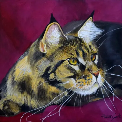 HATİCE ÇEVİK — “isimsiz”, 2015 "isimsiz" eseri HATİCE ÇEVİK tarafından 2015 yılında 25x25 cm ölçülerinde Tuval üzeri yağlı boya tekniği ile yapılmıştır.