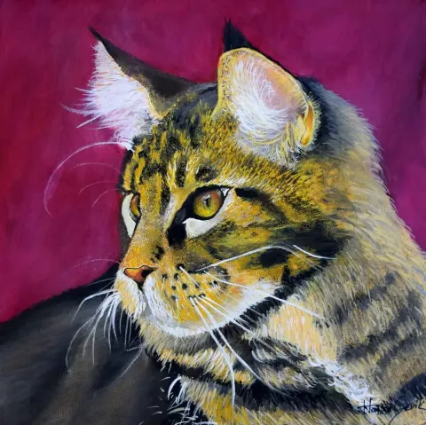 HATİCE ÇEVİK — “isimsiz”, 2015 "isimsiz" eseri HATİCE ÇEVİK tarafından 2015 yılında 25x25 cm ölçülerinde Tuval üzeri yağlı boya tekniği ile yapılmıştır.