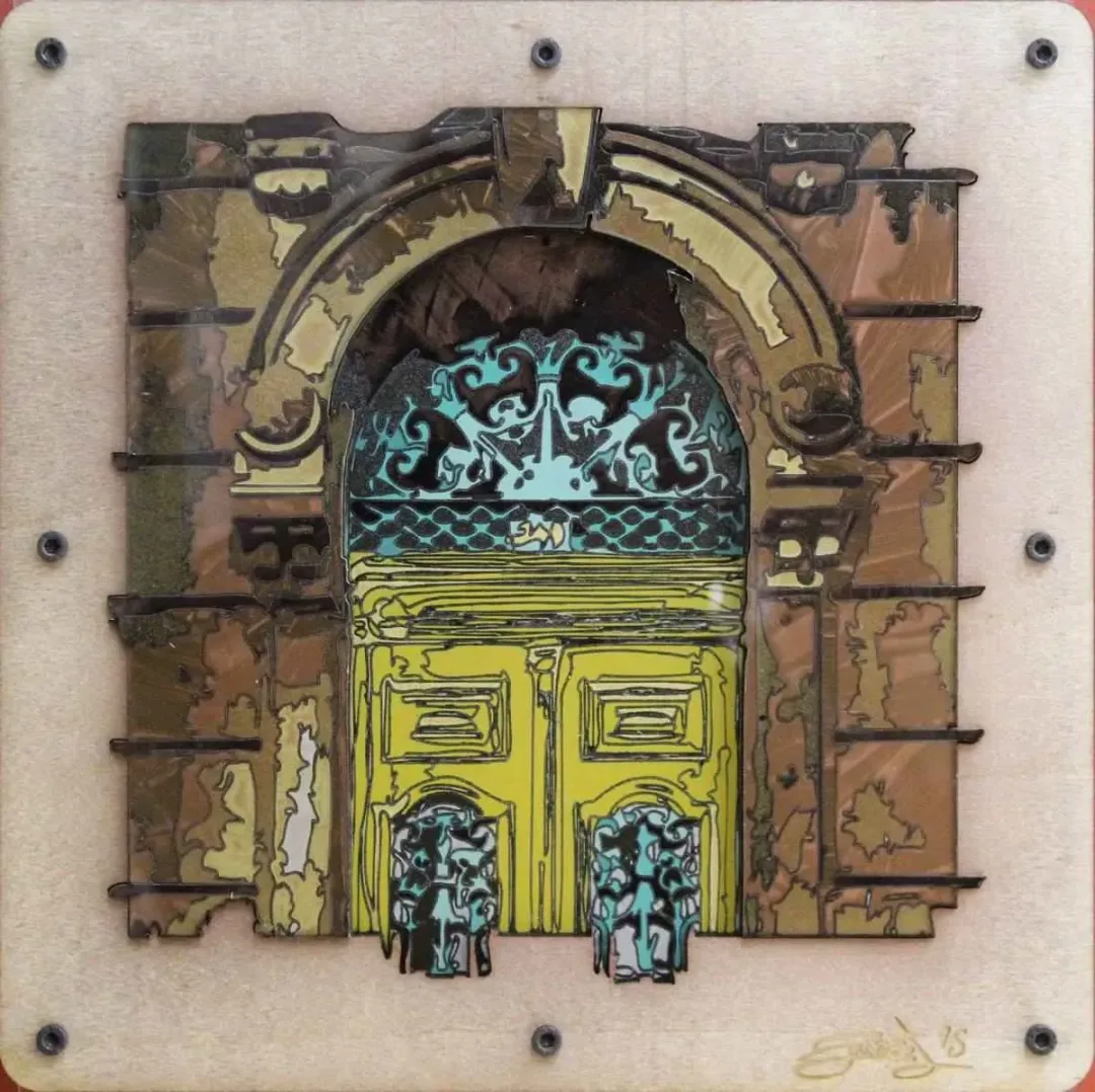 EMRE LÜLE — “isimsiz”, 2015 "isimsiz" eseri EMRE LÜLE tarafından 2015 yılında 25x25 cm ölçülerinde Pleksi tekniği ile yapılmıştır.