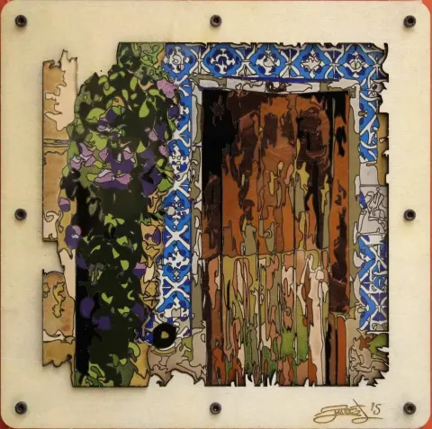"isimsiz" eseri EMRE LÜLE tarafından 2015 yılında 25x25 cm ölçülerinde Pleksi tekniği ile yapılmıştır.