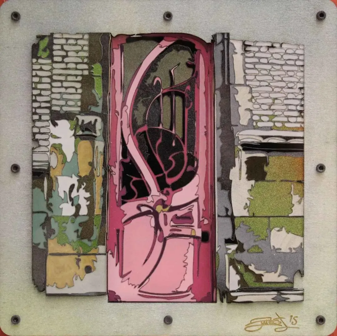 EMRE LÜLE — “isimsiz”, 2015 "isimsiz" eseri EMRE LÜLE tarafından 2015 yılında 25x25 cm ölçülerinde Pleksi tekniği ile yapılmıştır.