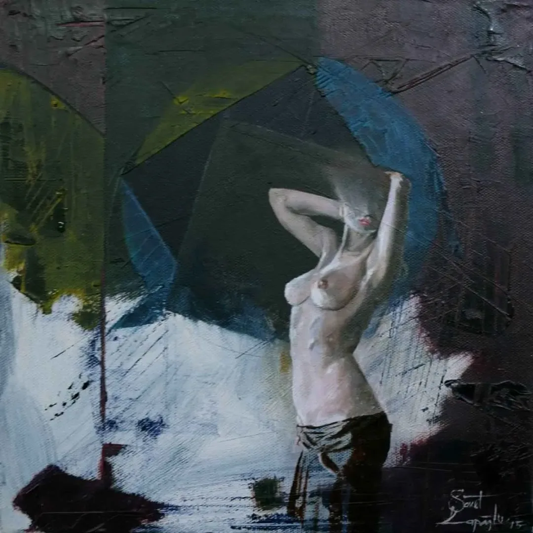 SAMET KAPOĞLU — “isimsiz”, 2015 "isimsiz" eseri SAMET KAPOĞLU tarafından 2015 yılında 25x25 cm ölçülerinde Tuval üzeri yağlı boya tekniği ile yapılmıştır.