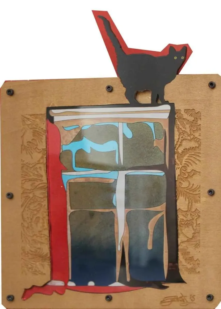 EMRE LÜLE — “isimsiz”, 2015 "isimsiz" eseri EMRE LÜLE tarafından 2015 yılında 25x25 cm ölçülerinde Pleksi tekniği ile yapılmıştır.