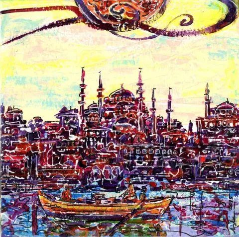 AHMET ŞİNASİ İŞLER — “isimsiz”, 2015 "isimsiz" eseri AHMET ŞİNASİ İŞLER tarafından 2015 yılında 25x25 cm ölçülerinde Tuval üzeri yağlı boya tekniği ile yapılmıştır.