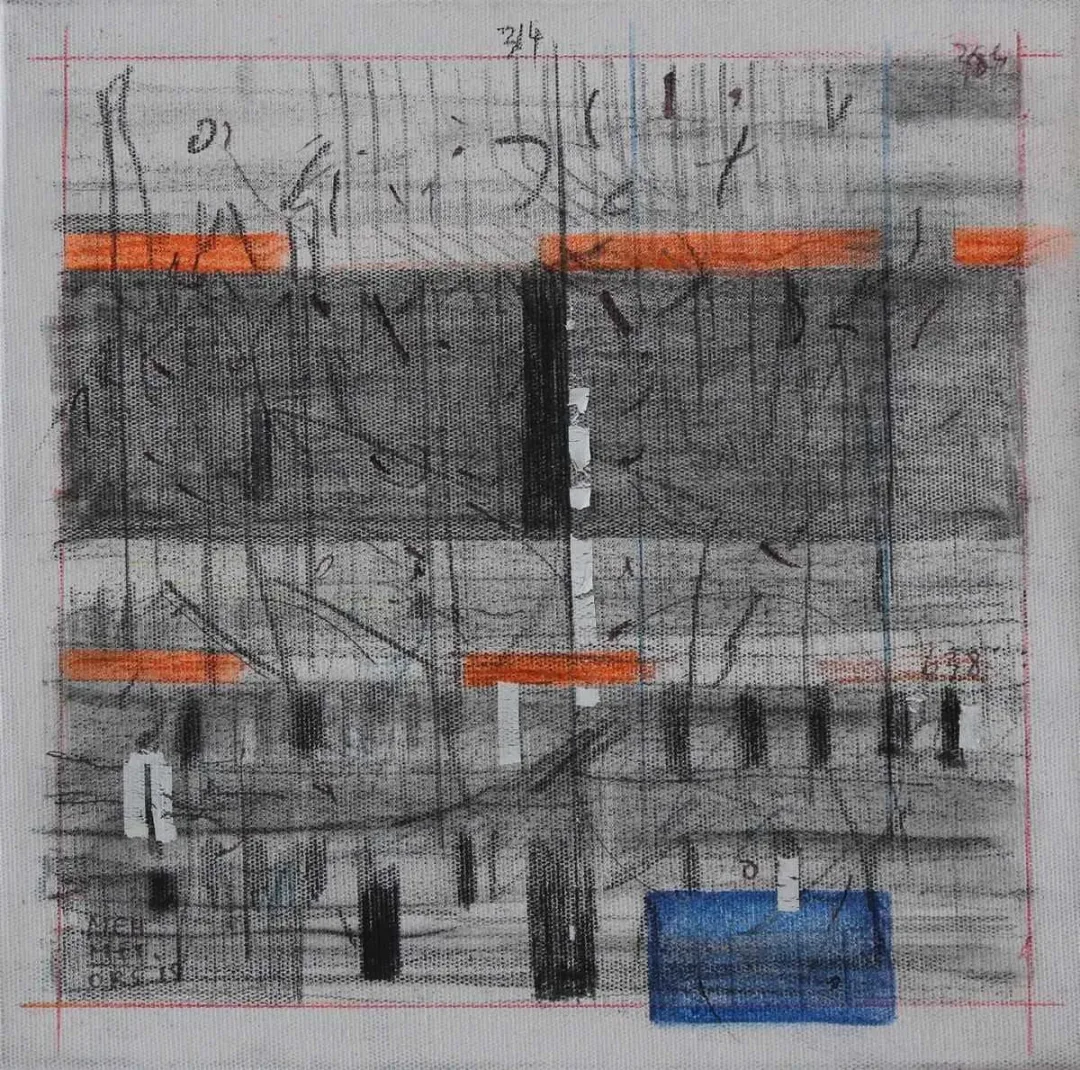 MEHMET ÖRS — “isimsiz”, 2015 "isimsiz" eseri MEHMET ÖRS tarafından 2015 yılında 25x25 cm ölçülerinde Tuval üzeri akrilik boya tekniği ile yapılmıştır.