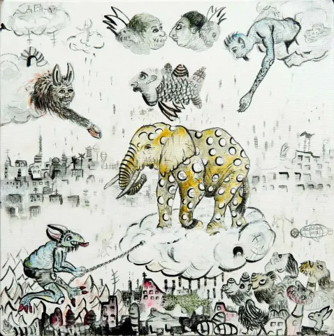 NESLİHAN ÖZGENÇ ERDOĞDU — “isimsiz”, 2015 "isimsiz" eseri NESLİHAN ÖZGENÇ ERDOĞDU tarafından 2015 yılında 25x25 cm ölçülerinde Tuval üzeri akrilik boya tekniği ile yapılmıştır.