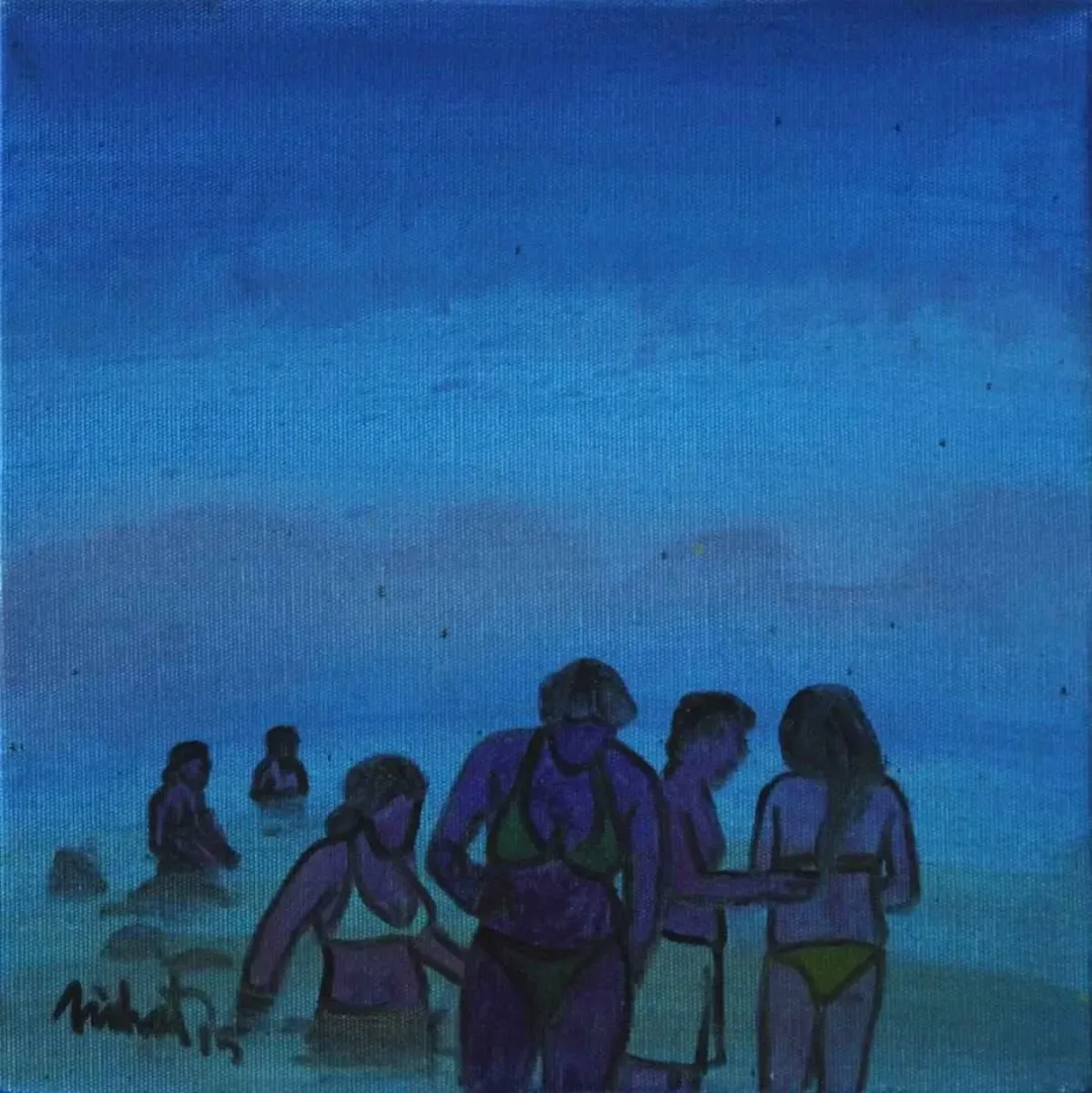 NİHAT KAHRAMAN — “isimsiz”, 2015 "isimsiz" eseri NİHAT KAHRAMAN tarafından 2015 yılında 25x25 cm ölçülerinde Tuval üzeri akrilik boya tekniği ile yapılmıştır.