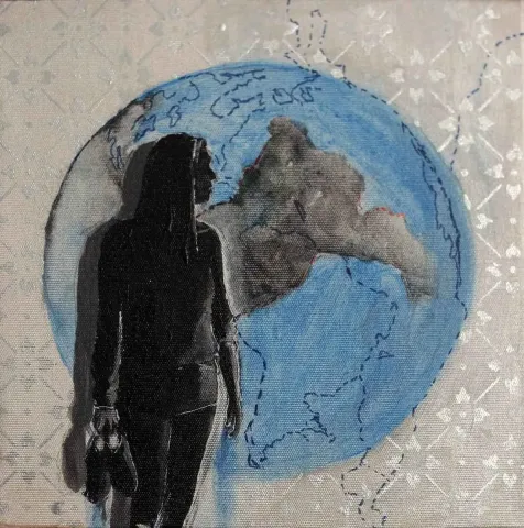ASLI IŞIKSAL — “Dilsiz Dünya Serisinden”, 2015 "Dilsiz Dünya Serisinden" eseri ASLI IŞIKSAL tarafından 2015 yılında 25x25 cm ölçülerinde Tuval üzeri yağlı boya tekniği ile yapılmıştır.