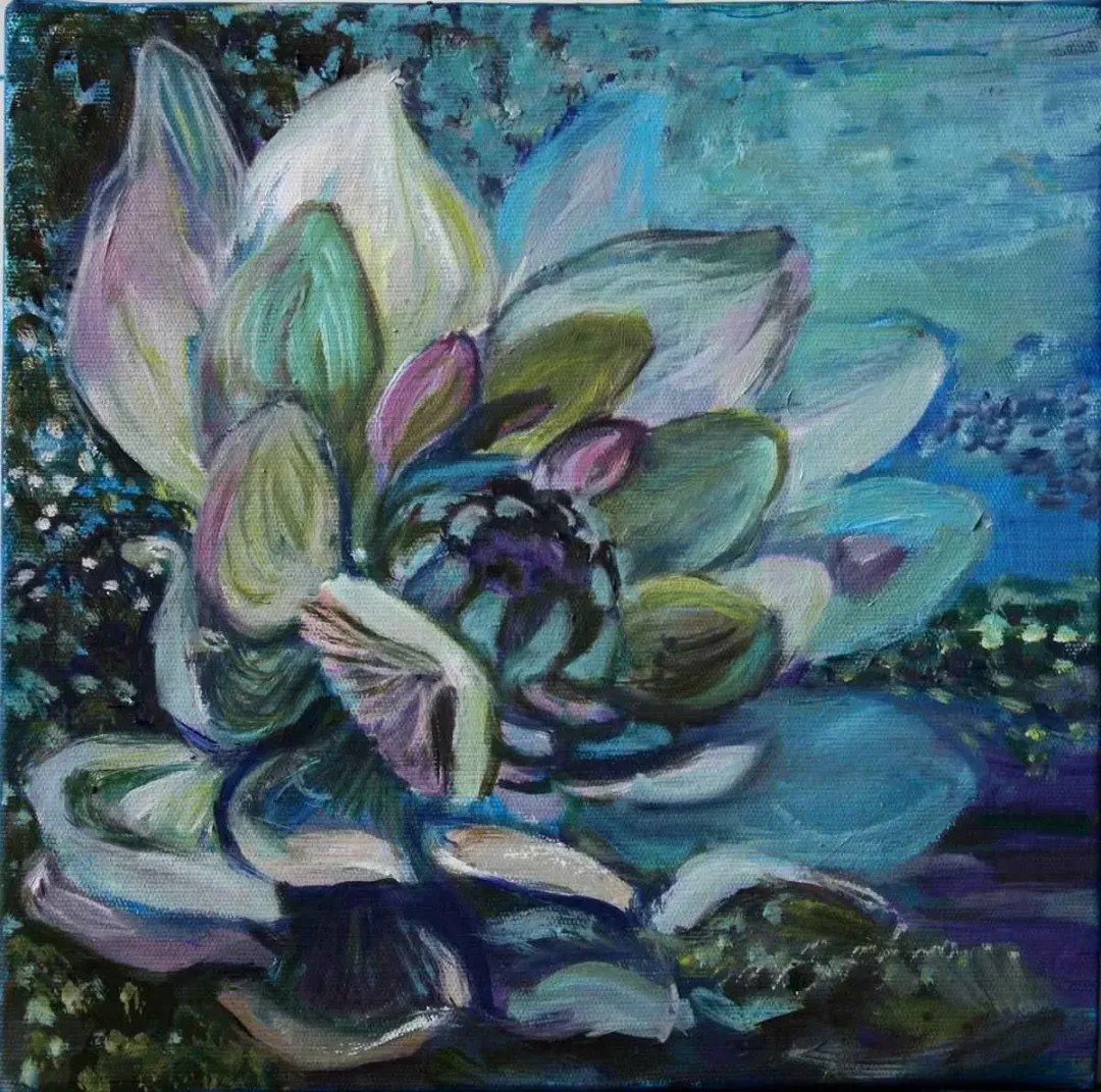 NİL KÖKEN — “isimsiz”, 2015 "isimsiz" eseri NİL KÖKEN tarafından 2015 yılında 25x25 cm ölçülerinde Tuval üzeri yağlı boya tekniği ile yapılmıştır.