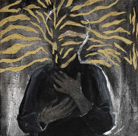 ASLI IŞIKSAL — “Dilsiz Dünya Serisinden”, 2015 "Dilsiz Dünya Serisinden" eseri ASLI IŞIKSAL tarafından 2015 yılında 25x25 cm ölçülerinde Tuval üzeri yağlı boya tekniği ile yapılmıştır.