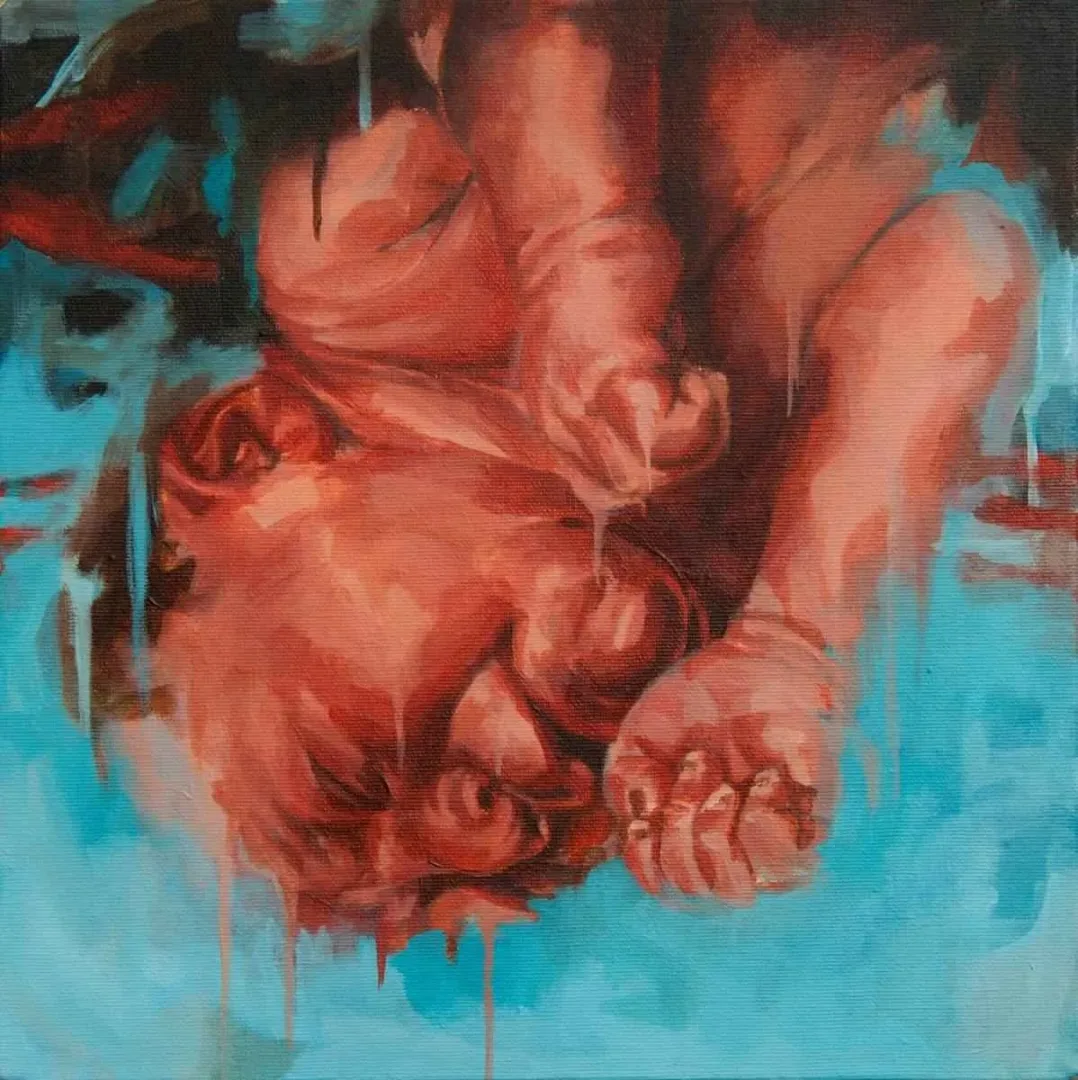 "isimsiz" eseri ONUR KARAALİOĞLU tarafından 2015 yılında 25x25 cm ölçülerinde Tuval üzeri akrilik boya tekniği ile yapılmıştır.