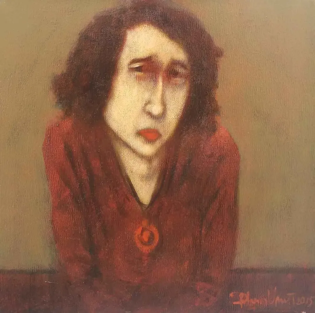 ORHAN UMUT — “isimsiz”, 2015 "isimsiz" eseri ORHAN UMUT tarafından 2015 yılında 25x25 cm ölçülerinde Tuval üzeri akrilik boya tekniği ile yapılmıştır.