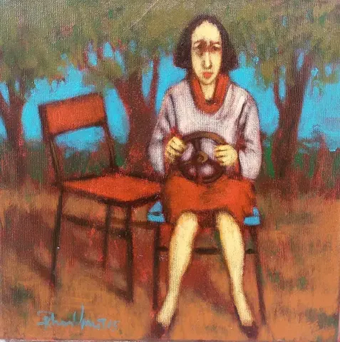 "isimsiz" eseri ORHAN UMUT tarafından 2015 yılında 25x25 cm ölçülerinde Tuval üzeri akrilik boya tekniği ile yapılmıştır.